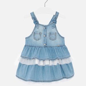 Mayoral NWT Denim Overall Dress